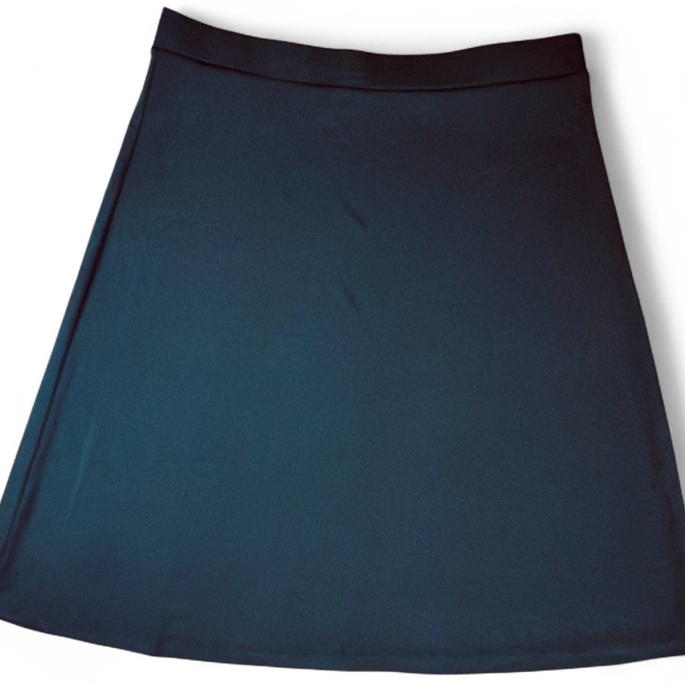 Kasper Dark Blue A-Line Skirt